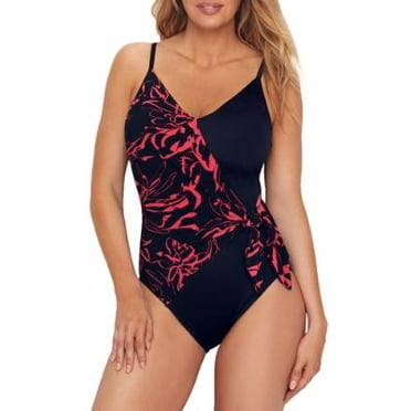 14DD Black Miraclesuit Gulfstream Temptress Wire-Free One-Piece DD-Cups 14DD Black Miraclesuit Gulfstream Temptress Wire-Free One-Piece DD-Cups
